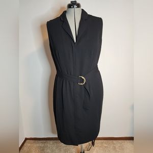 Stunning black zip front dress